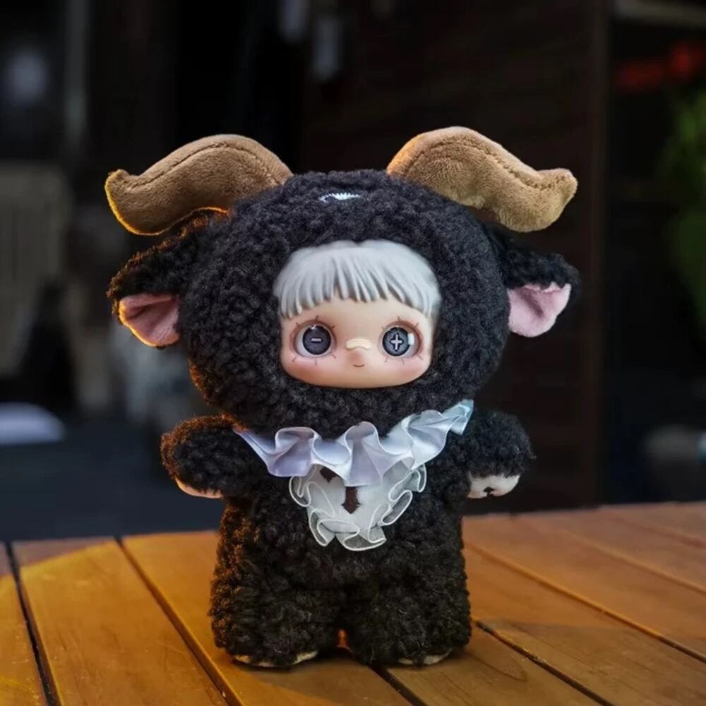 NWT MayMei Dark Forest Axel Black Plush key chain